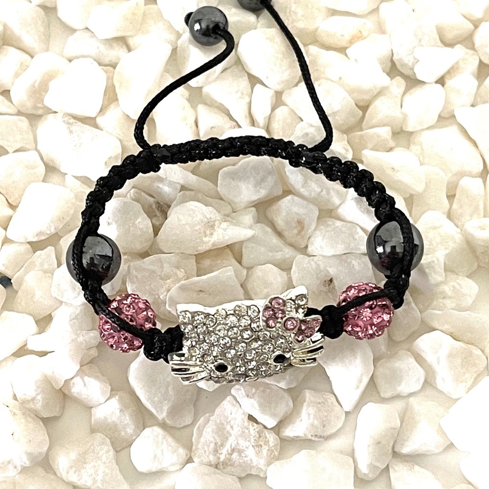 Kitty Cat braded bracelet. - Picture 2 of 4